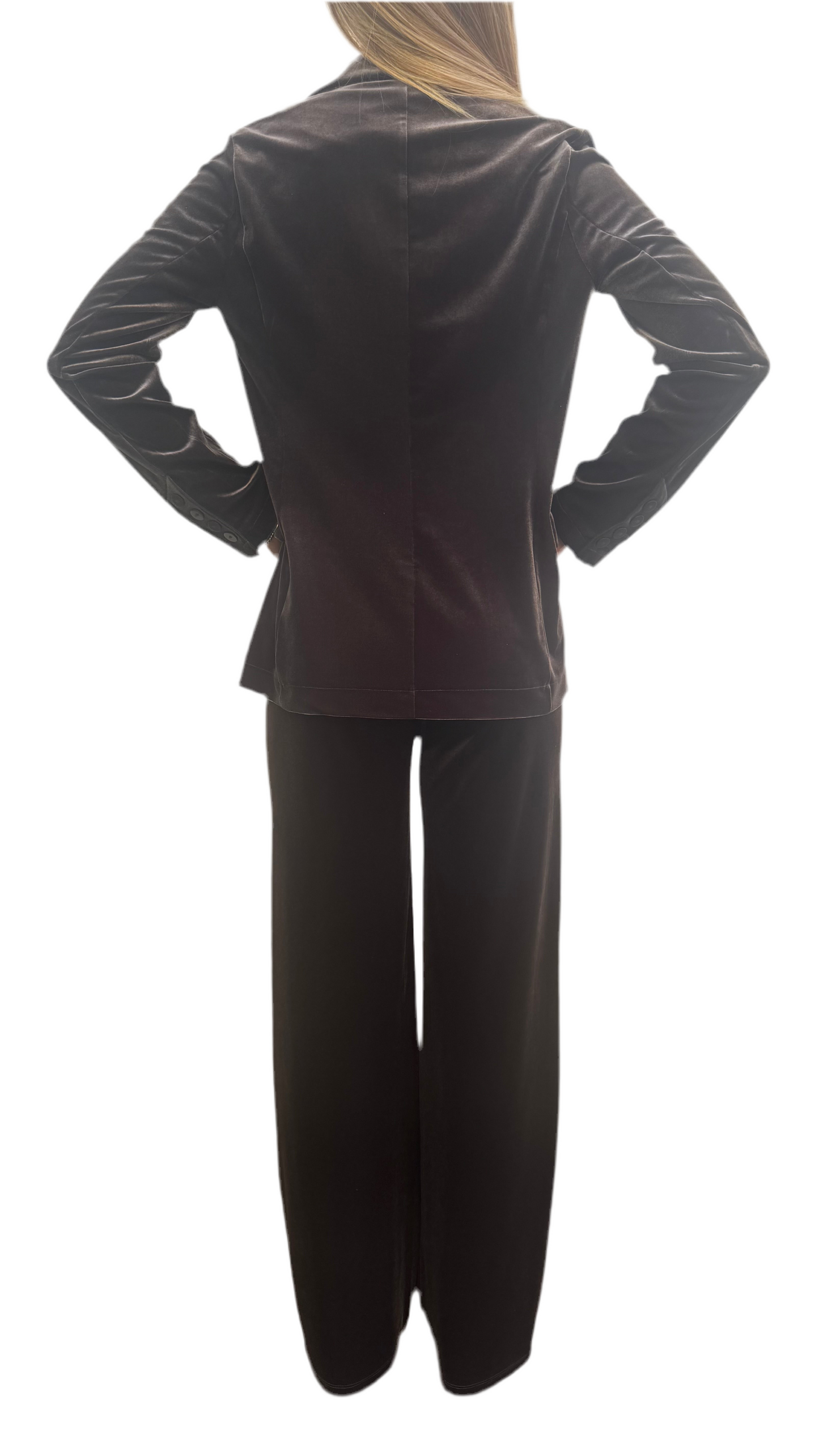 Pantalone cioccolato velluto
