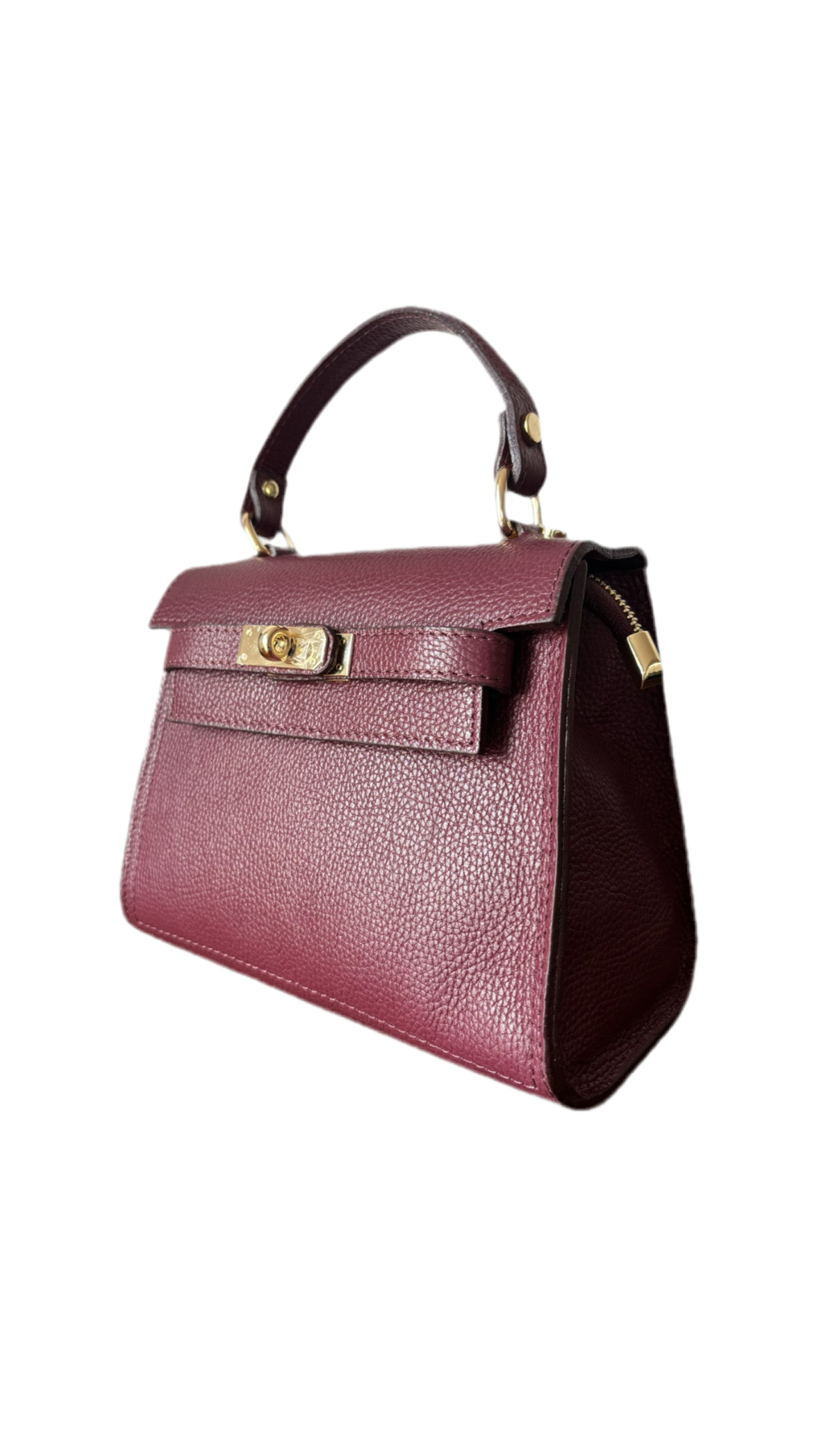Borsa vera pelle burgundy