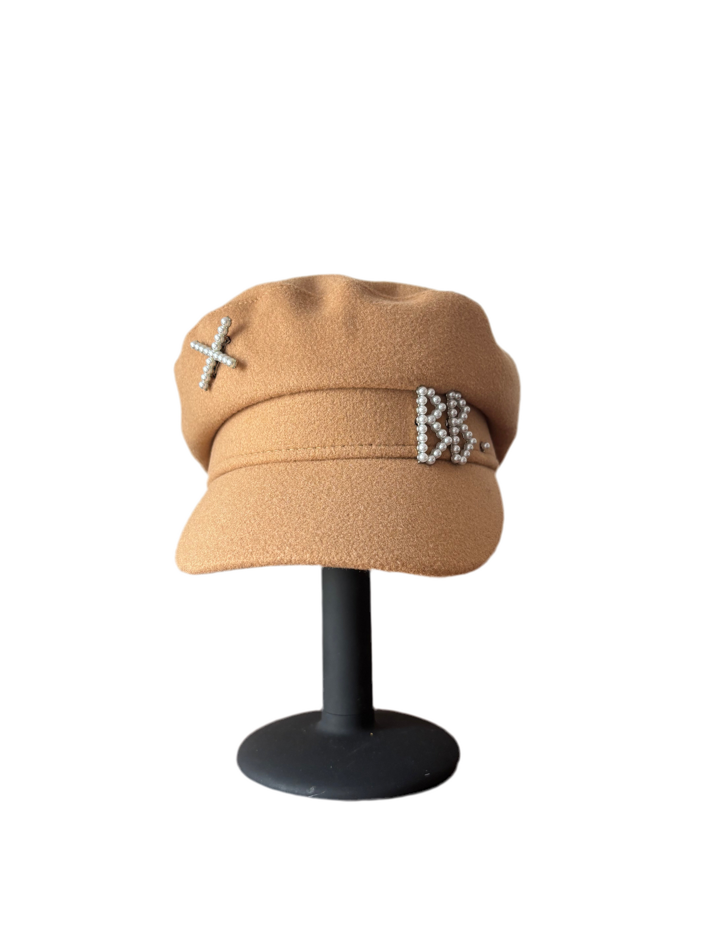 Cappello baker boy beige