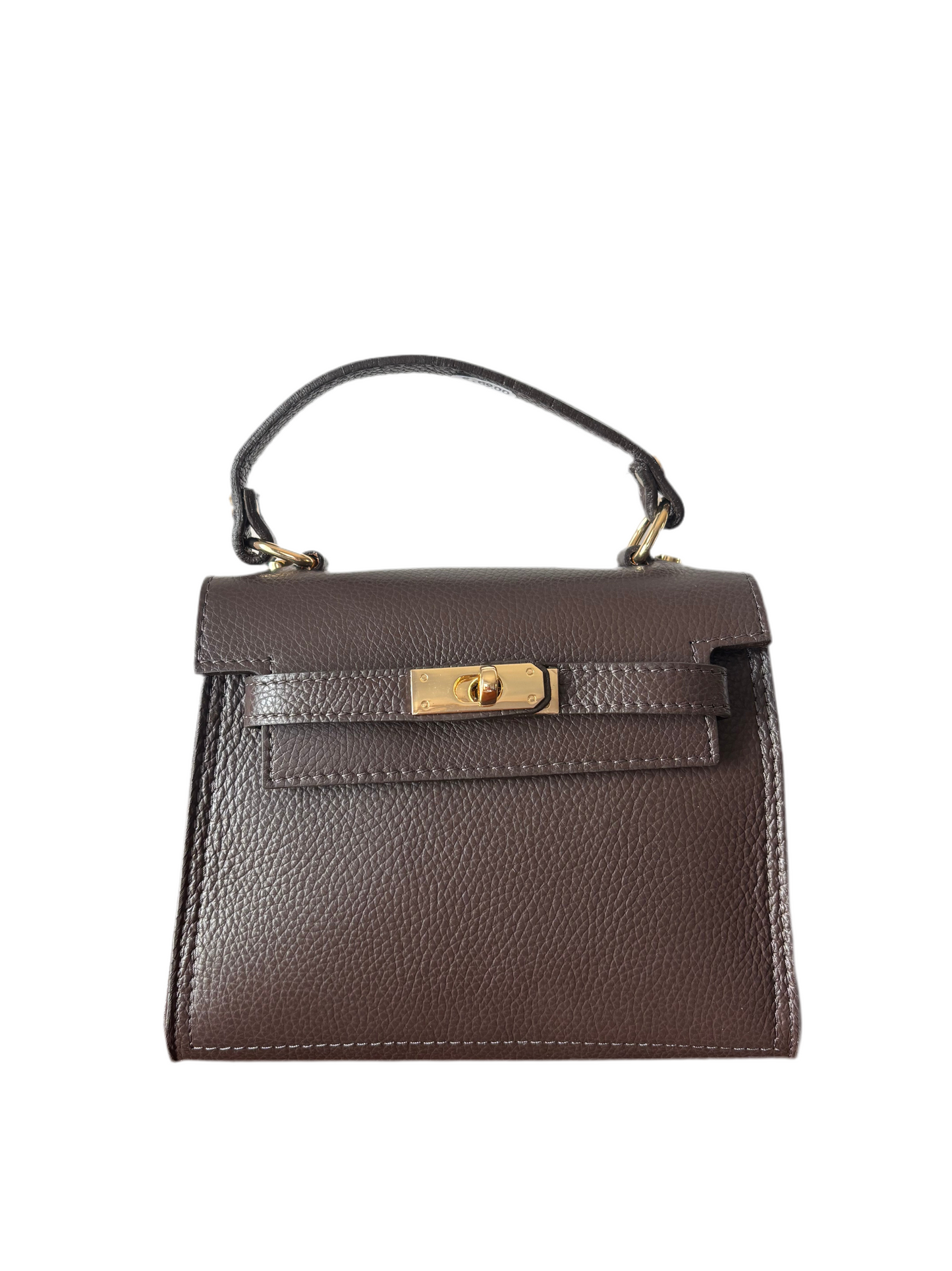 Borsa vera pelle cioccolato