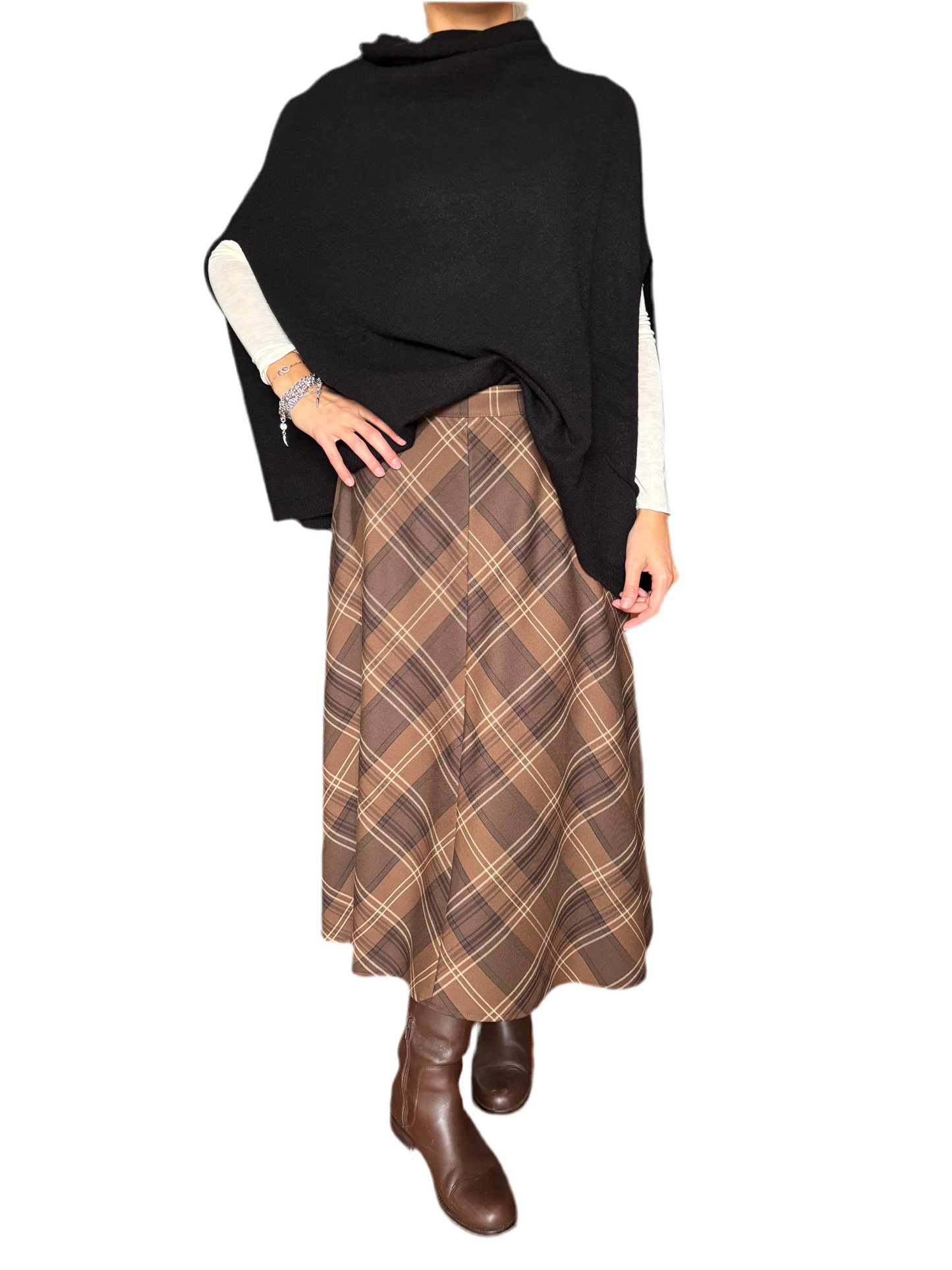 Maglione manta nero