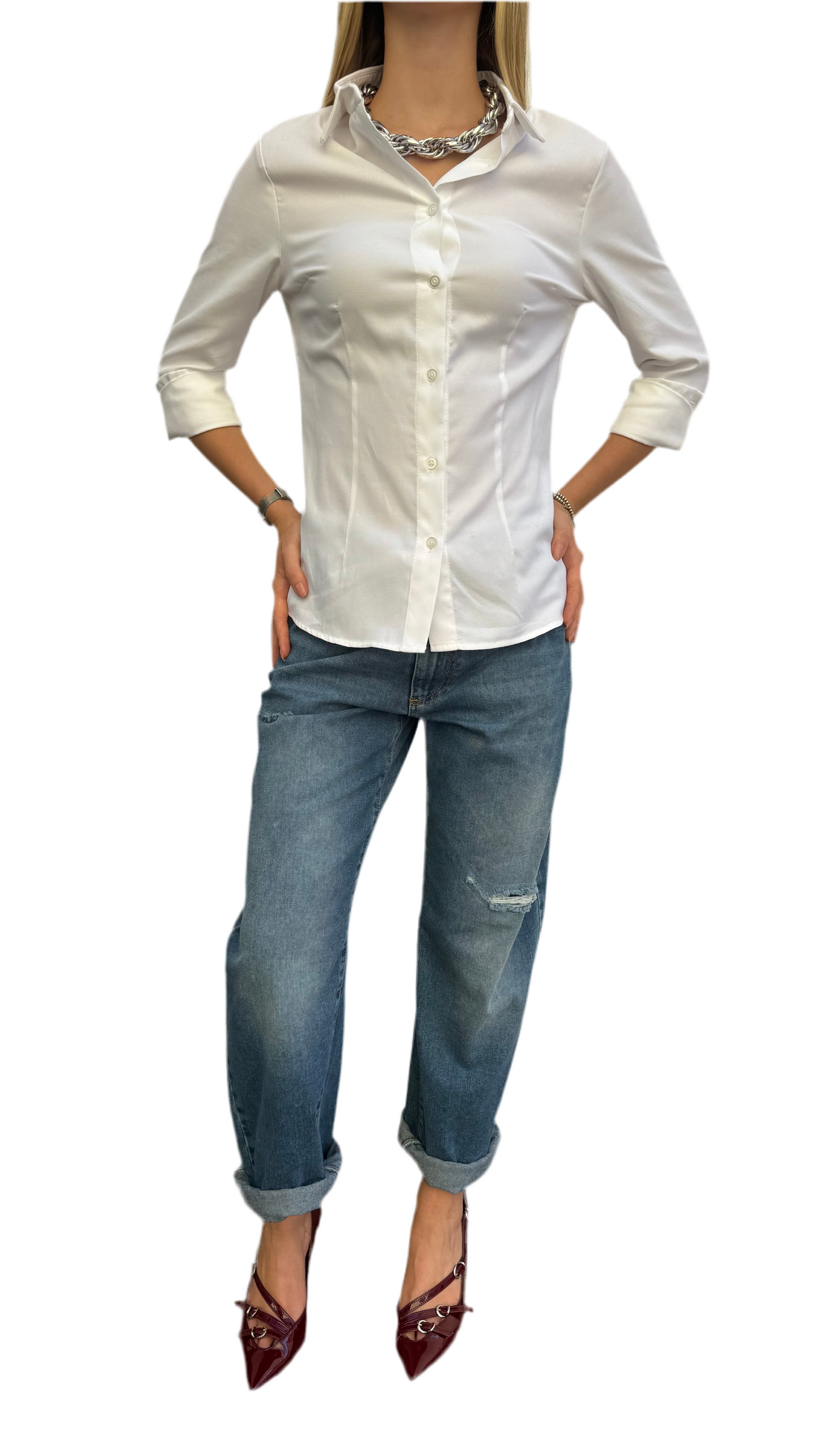 Camicia Oxford bianca