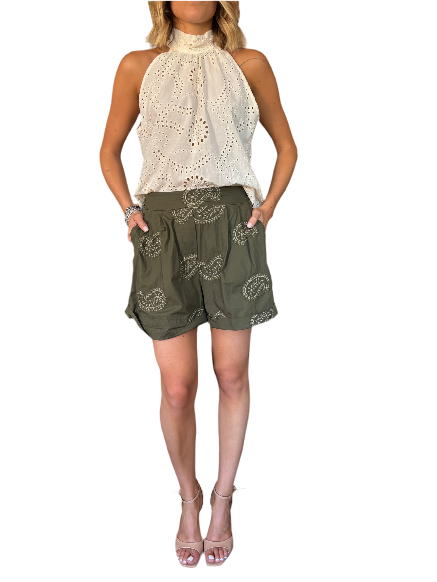 shorts burgundi verde militare