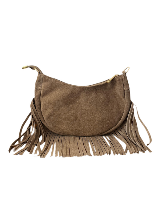 Borsetta scamosciata taupe