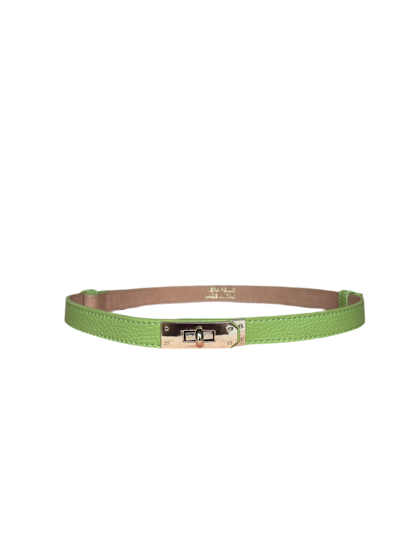 Cinturina vera pelle lime