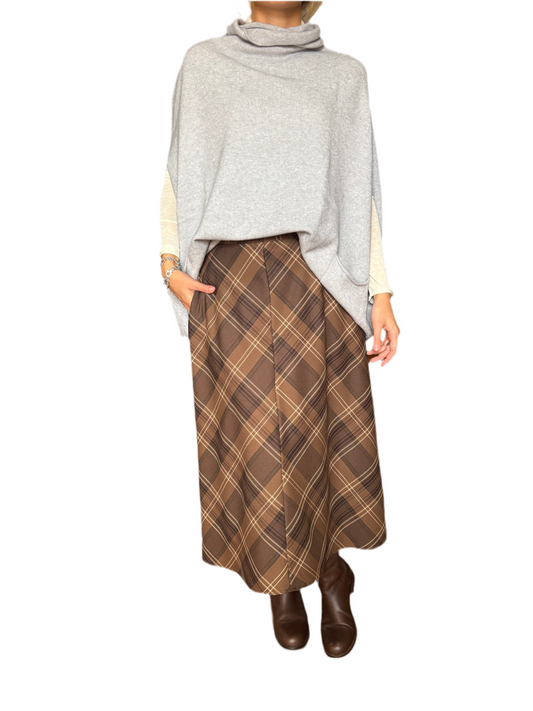 Maglione manta grigio