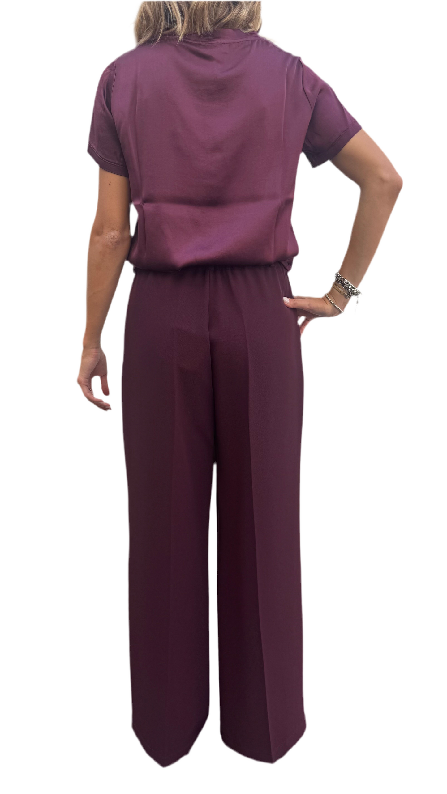 Casacca satin burgundy