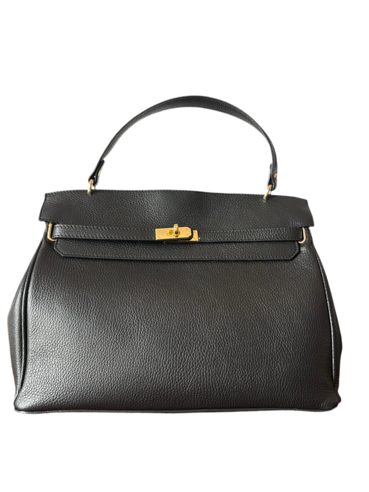 Maxi bag vera pelle martellata