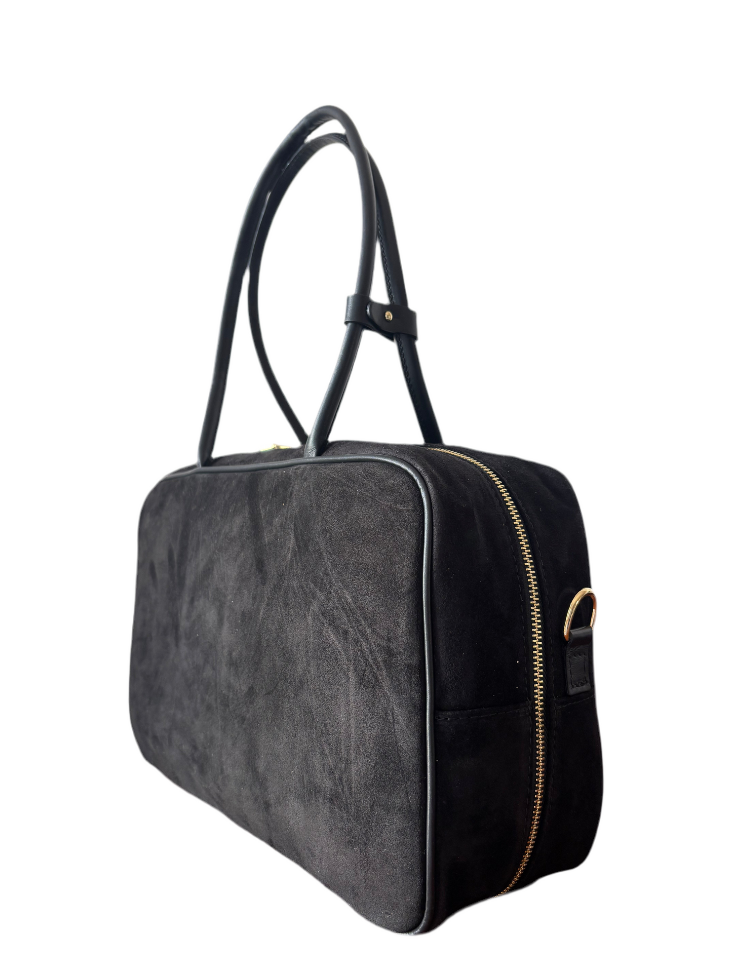 Borsa scamosciata nera
