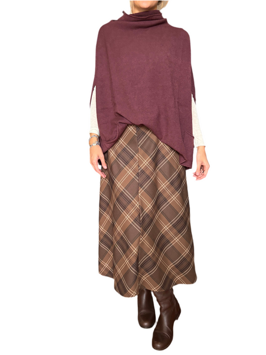 Maglione manta burgundy