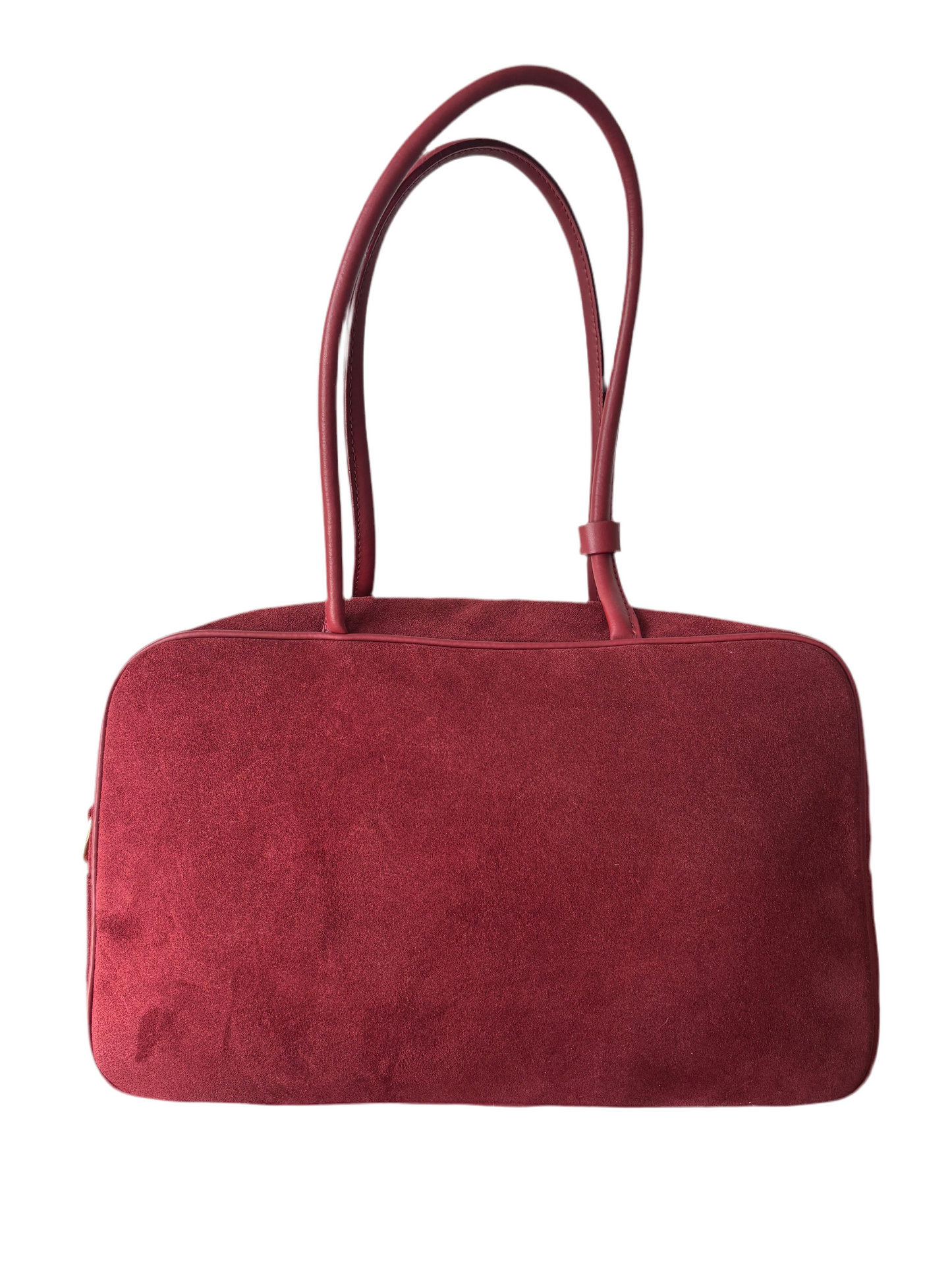 Borsa scamosciata burgundy